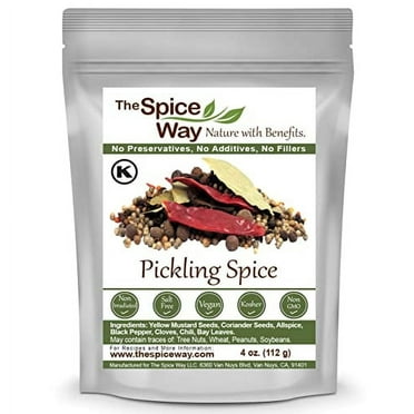 The Spice Way Pickling Spice - ( 4 oz ) seasoning made from spices for pickles, canning, corned beef and even pastrami