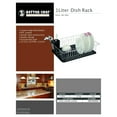 thumbnail image 4 of Better Chef 16-inch 3-Piece Dish Rack PVC-Coated Steel Large Drainer DR-1602, 4 of 4