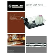 Better Chef 16-inch 3-Piece Dish Rack PVC-Coated Steel Large Drainer DR-1602