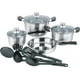 thumbnail image 1 of Juego de Cacerolas de Acero Inoxidable Ambient 21 Bateria de cocina con Utensilios de Nylon Plateada, 1 of 12