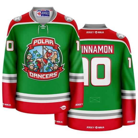 Christmas Polar Dancers Holiday Hockey Jersey