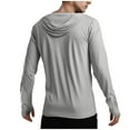 thumbnail image 4 of Yievot Men's Sun Protection Hoodie Jacket Lightweight Full Zip Hoodies with Thumb Holes Long Sleeve Shirts for Men Hiking Fishing, 4 of 6
