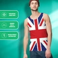 thumbnail image 4 of British Flag Union Jack All Over Mens Tank Top Multi LG, 4 of 7