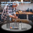 thumbnail image 2 of Geevorks Geevorks 23pcs Clé Extension de Prise de Bar Kit Clé à Douille Universelle Tool Set Hexagonale, 2 of 8