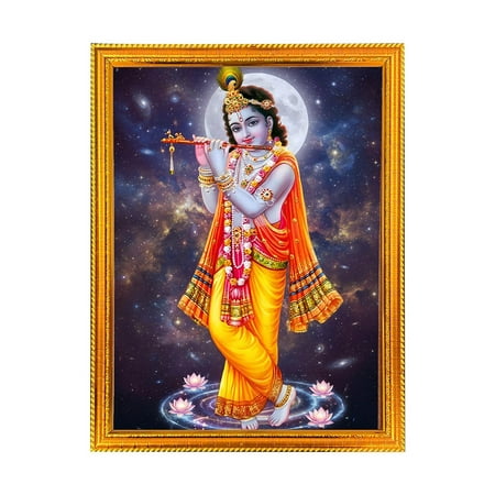 Krishna-Religious God Photo Frame for Home & Pooja Room Decor