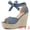 Haze Blue, variant on Women's Espadrilles Tie Up Ankle Strap Wedges Sandals Hot Pink 10