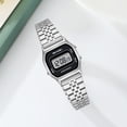 thumbnail image 3 of SKMEI Watch for Women Waterproof Digital Watch Square Stainless Steel Women Watch, 3 of 3