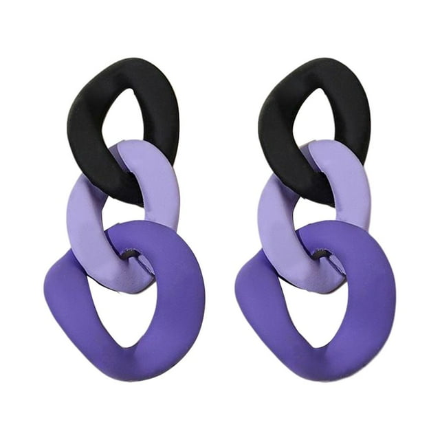 pitrice 2 Pieces Woman Earring Fashion Acrylic Delicate Ear Jewelry Geometry Circle Danging Drop Earrings Bohemia Accessory Type 1 Type 3