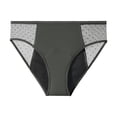 thumbnail image 4 of GEWSEY French Cut Mid Waist Period Underwear for Women- Reusable, Comfortable, Absorbent, Leakproof, Thin, For Menstrual Flow (Dark Green, XXL), 4 of 4