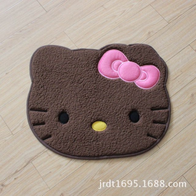 Sanrio-alfombrilla de dibujos animados Kawaii Hello Kitty, Alfombra de piso, Alfombra de puerta, lindo Anime Y2K, alfombra antideslizante para baño y dormitorio Fivean unisex