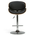 thumbnail image 4 of Simpli Home Marana Faux Leather Adjustable Gas Lift Bar Stool in Black, 4 of 9