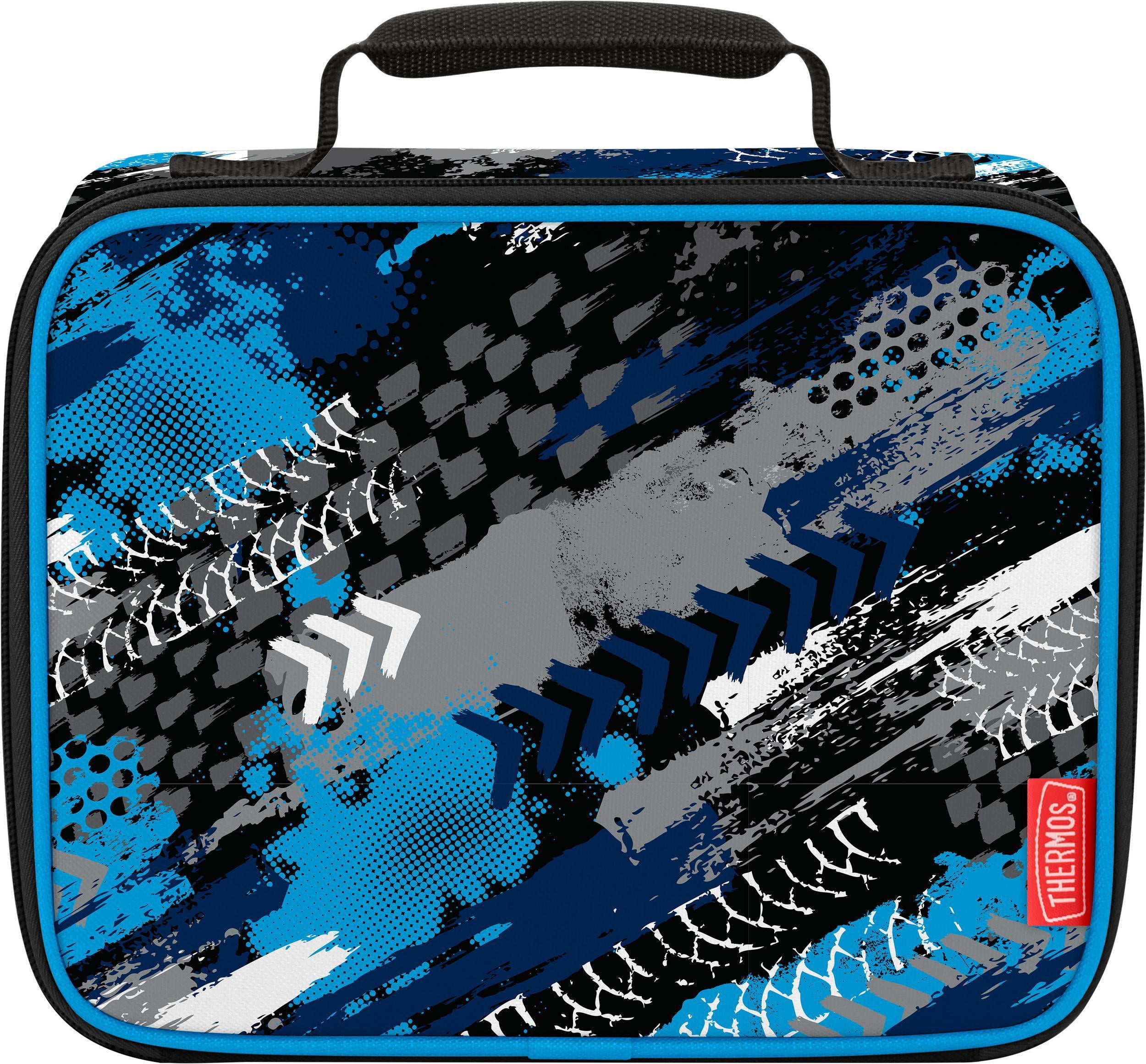Thermos Kids Reuseable Insulated Lunch Box, Tire Tracks
