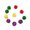 Yellow, variant on Barhoo Sparkly Glitter Pom Pom Cat Toys Interactive Chewing Play Balls Kitten Teaser Toys Soft Lightweight Indoor Cat Exercise Toys Pet Entertainment 10 Toy Balls