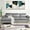 Gray, variant on Aukfa 101" Velvet Sectional Sofa Pillow Top Arm Sleeper Couch for Living Room, Blue