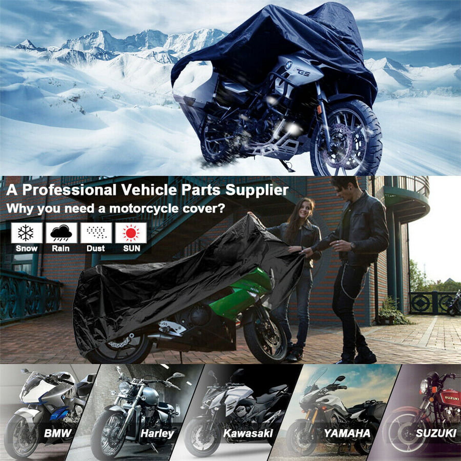 Zyutaosan Product: Xxxxl Motorcycle Cover Rain Dust Waterproof Protector Outdoor Black Color
