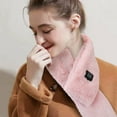 thumbnail image 2 of Npolar Electric Heated Scarf USB Heating Neck Wrap Unisex Winter Heated Neck Shawl Soft Warm Scarves With 3 Heating Modes Pink, 2 of 8