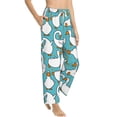 thumbnail image 3 of Kdxio Women's Comfy Stretch Cartoon Funny GoosePrint Drawstring Pajama Pants-Small, 3 of 9