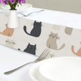 thumbnail image 4 of Yayeee Table Runner 90 inches Long Home Kitchen Dinning Party Decoration, Cute Cartoon Cats, 4 of 7