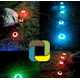 thumbnail image 4 of Lámpara de césped 4 luces solares coloridas para césped, luces subterráneas de césped circulares para exteriores, luces de suelo de ahorro de energía para jardín, luces cambiantes de paisaje ER, 4 of 5