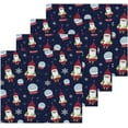 thumbnail image 2 of SKYSONIC Christmas Gnome Washcloths Set of 2, Highly Absorbent Soft Cotton Fingertip Towels for Bathroom, Kitchen, Gym, Spa, Home Decor, 12 x 12 Inch, 2 of 7