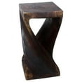 thumbnail image 5 of Haussmann® Original Wood Twist Stool 12 X 12 X 23 In High Mocha Oil, 5 of 5