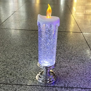 13” LED Golden Shimmer Water Candle