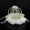 thumbnail image 3 of Cesta Romántica De Encaje Para Niña Con Lazo De Satén De Bambú Hecho A Mano, Cestas Nupciales Para Decoración De Fiesta De Boda, Decoración Perfecta Para Ceremonia De Boda, 3 of 8