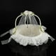 thumbnail image 4 of Cesta de boda decorativa, romántica cesta de encaje para niña de las flores, cesta de flores para boda, ultrasensible, 4 of 12