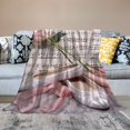 Creowell Ballet Shoe Rose Music Cozy Throw Blanket for Bedroom Living