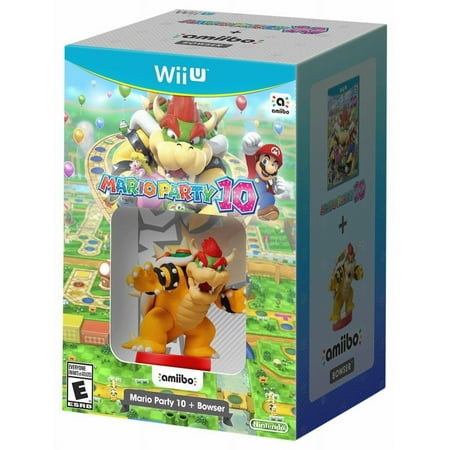 Mario Party 10 w/ Bowser Amiibo Bundle [Nintendo Wii U, NTSC Video Game] NEW