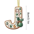 thumbnail image 1 of SDNall Christmas Tree Decorations, Christmas Tree Decoration 2D Acrylic Decoration Letter Pendant with 26 Letters Christmas Hanging Decoration Diy Crafts Christmas Home Decoration, 1 of 5