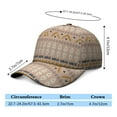 thumbnail image 5 of Nordic Style Washed Baseball Cap – Bohemian Dad Hat with Tribal Patterns, Lightweight, Quick-Drying Unstructured Cap, Gift for Men, Women, Outdoor Sports, 5 of 7