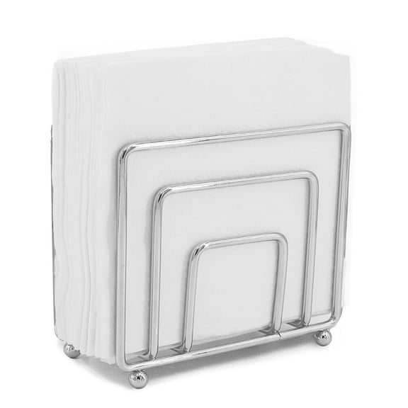 Napkin Holder Freestanding Metal Tabletop Tissue Dispenser for Tables, Dining, Kitchen, Restaurant, Picnic (Sliver)