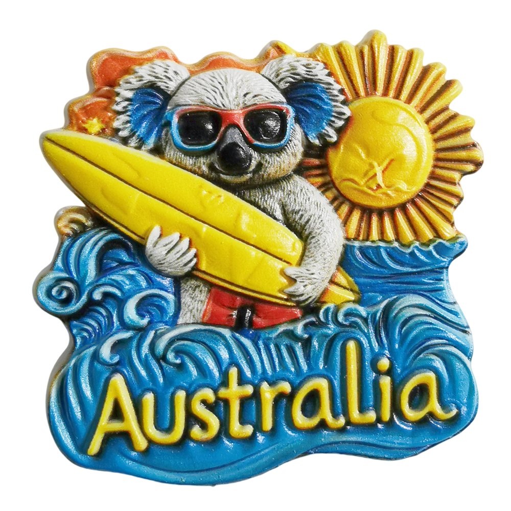 Australia 3D Fridge Magnet Souvenir Gift,Resin Handmade Refrigerator Magnet Home Decoration Collection