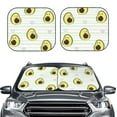 thumbnail image 2 of Balery 2 Piece Avocado of a Hear Car Windshield Sun Shade|Foldable Front Windshield Shade for Car Front Window for Most Sedans SUV Truck-Small, 2 of 7