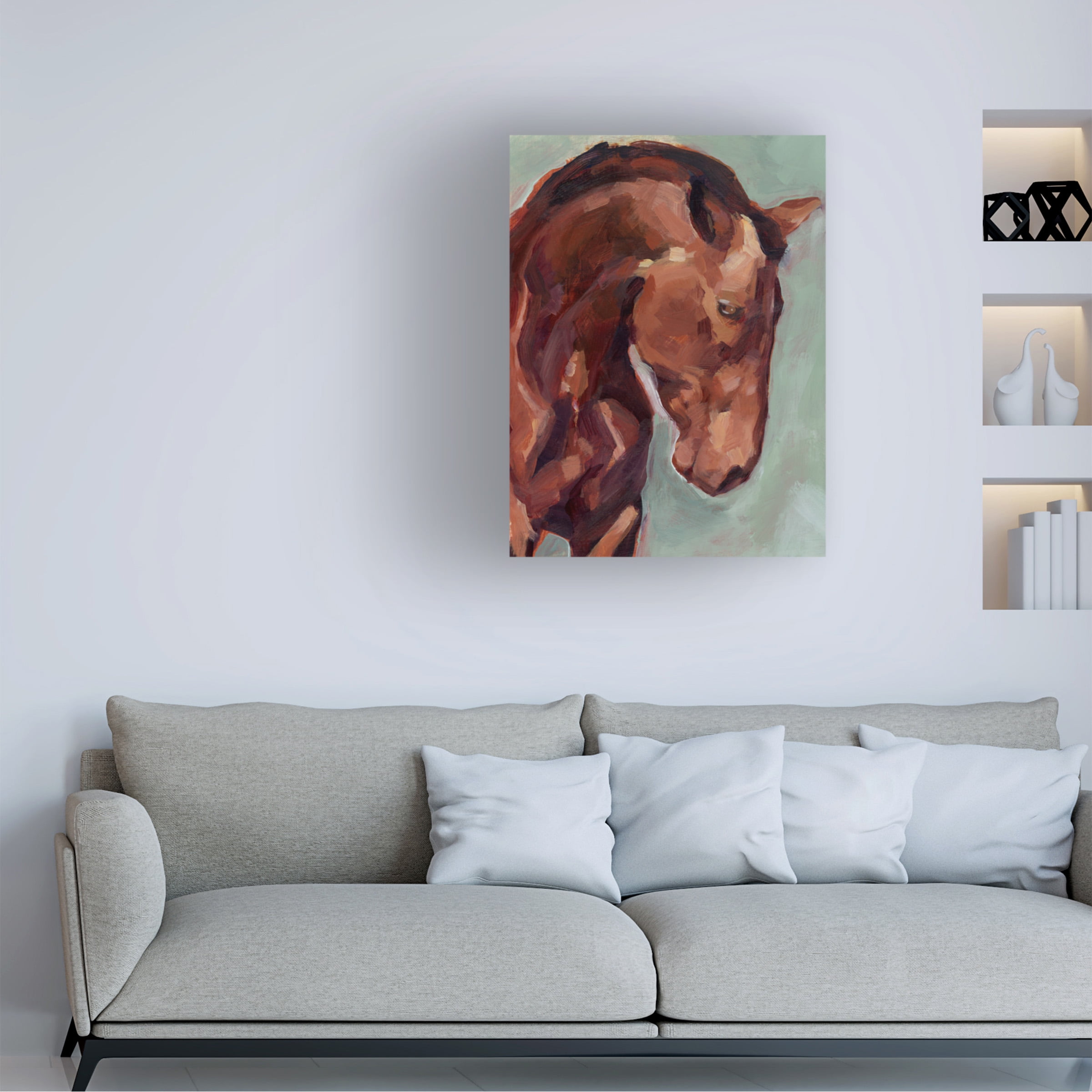 Jennifer Paxton Parker 'Paint by Number Horse II' Canvas Art