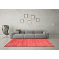 thumbnail image 3 of Ahgly Company Indoor Square Abstract Red Modern Area Rugs, 4' Square, 3 of 4