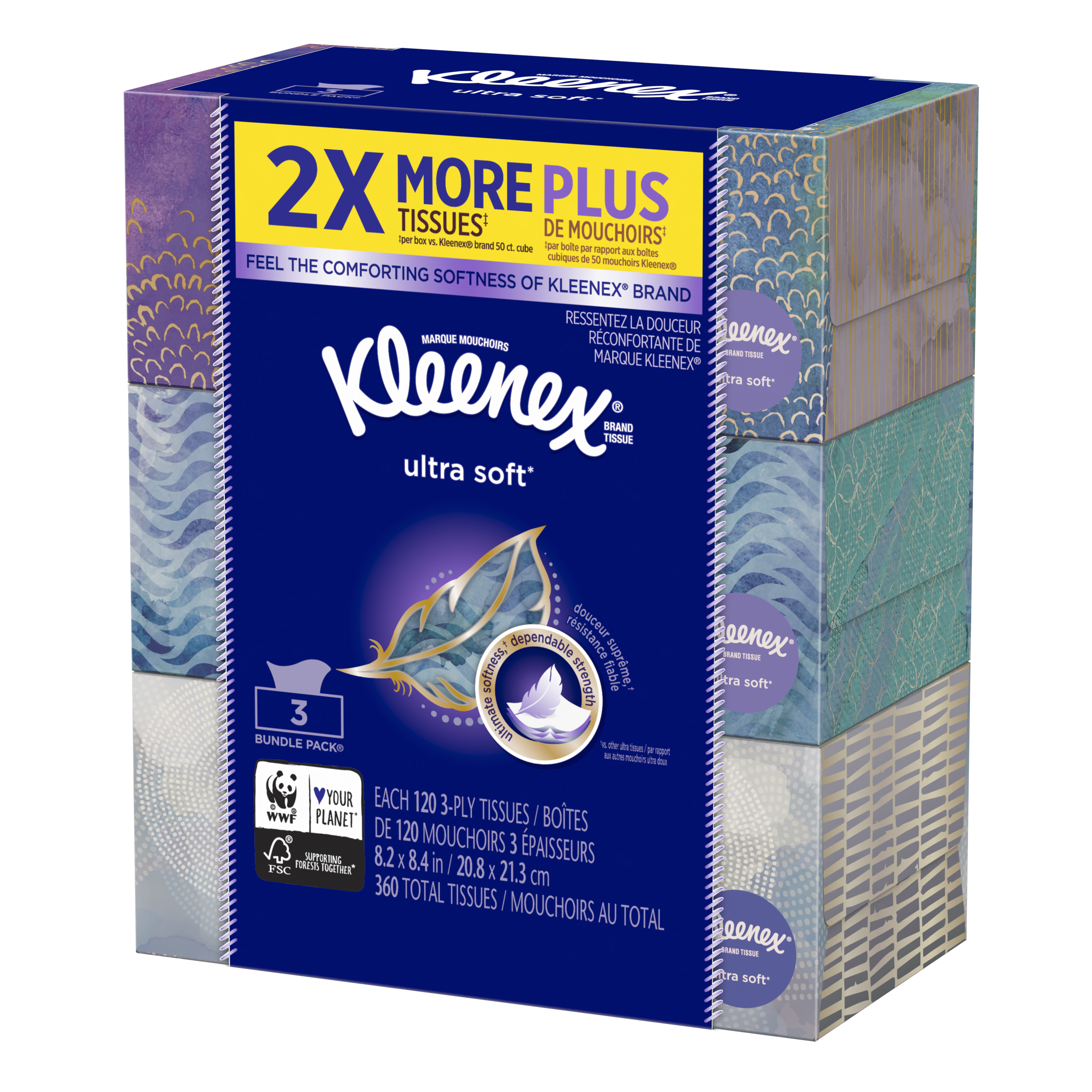 Kleenex Ultra Soft Facial Tissues, 3 Flat Boxes photo 8