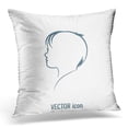 thumbnail image 1 of BSDHOME Housse de Coussin Silhouette d'Enfant 20x20 Pouces, 1 of 1