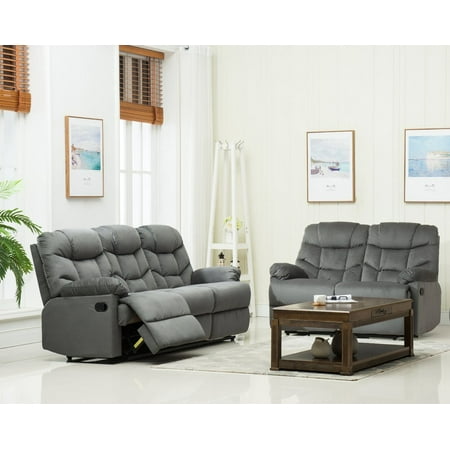 Hiran 2 Reclining Piece Living Room Set - Walmart.com