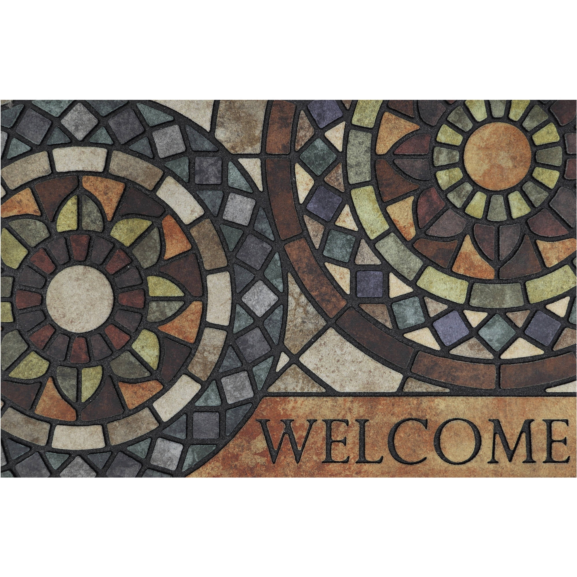 18 x 30 Inches Studio M MatMates Pilgrim Turkey Fall Thanksgiving Decorative Floor Mat Indoor or Outdoor Doormat with Eco-Friendly Recycled Rubber Backing