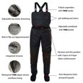 thumbnail image 4 of ONEWES 4-Layer Waterproof Breathable Fly Fishing Waders with Neoprene Stockingfoot Mens Durable Chest Wader-3XL, 4 of 5