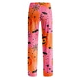 thumbnail image 5 of QWKLEAJ Halloween Pajama Pants Women Loose Fit Elastic Waist Lounge Pants Holiday Party Sleepwear Casual Home Trousers Novelty Print Long Bottoms Comfy Loungewear Festive Nightwear, 5 of 9