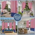 thumbnail image 5 of 4th of July Outdoor Curtains for Patio Waterproof,Windproof Privacy Curtains with Weighted Bottom,Red Stripes Star Patriot Independence Day Outside Drapes for Picnic Garage Yard 54"x108" 2 Panel, 5 of 8