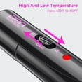 thumbnail image 4 of Dual Voltage Ceramic Pressing Comb - 450°F Fast Heating Mini Straightener for Lace Front Wigs and Black Women's Hair, 4 of 4