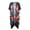 American flag, variant on Polyester Beach Kimono for Vacation Half Sleeve Lightweight USA Flag Pattern