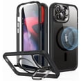 thumbnail image 4 of Funda ESR para iPhone 15 Pro Max con Soporte, MagSafe Transparente Negra, 4 of 9