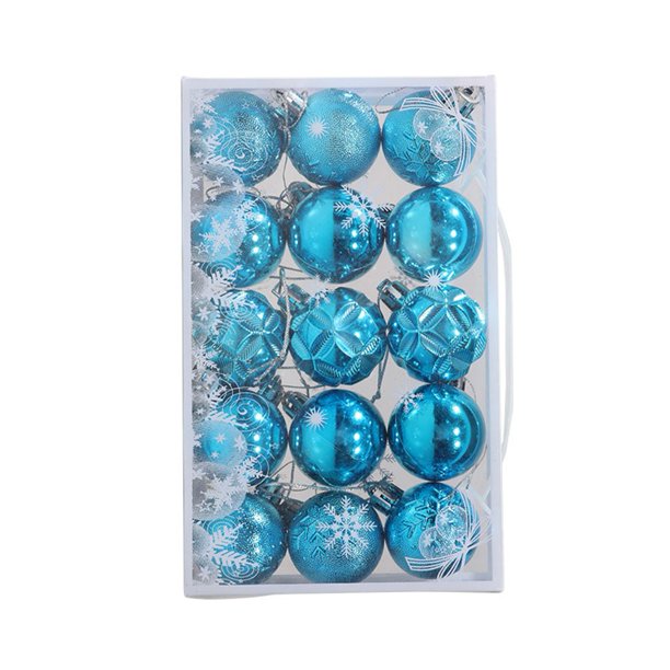 15Pcs Hanging Ball Christmas Baubles Ornaments Set Tree Pendants Decoration Gift Balls