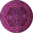 thumbnail image 1 of Ahgly Company Indoor Round Persian Purple Traditional Area Rugs, 7' Round, 1 of 4