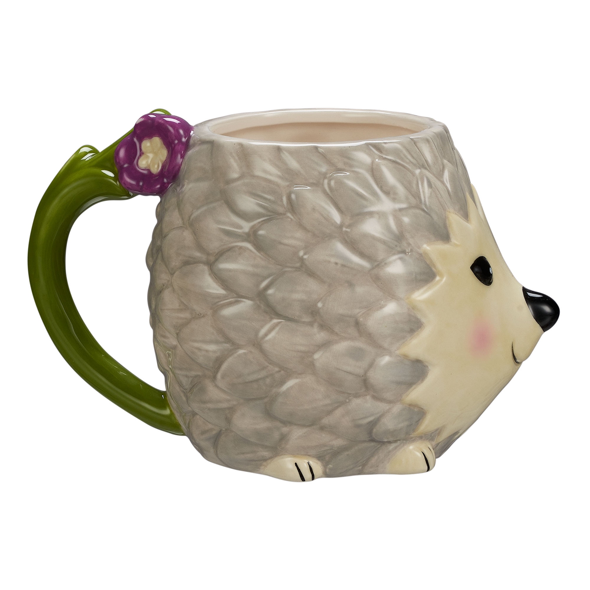 Hedgehog on Ice Skates Coffee Mug - Darn Pottery